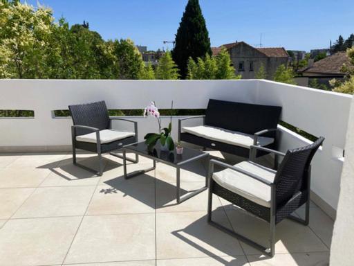 Appartement Terrasse Panoramique Hopitaux Et Facultes Montpellier Extérieur photo